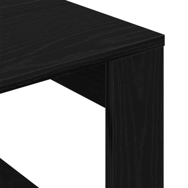 vidaXL Sofabord Sort eg Træ 50 x 50 x 35 cm Holdbar Sofabord