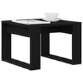 Miniatyrbillede 1 af 10: vidaXL Sofabord Sort eg Træ 50 x 50 x 35 cm Holdbar Sofabord