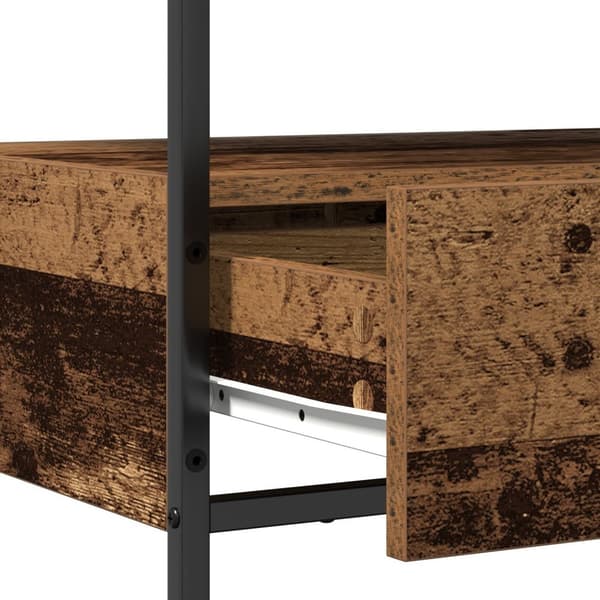vidaXL Konsollbord Gammelt Tre 75x40x75 cm Konstruert Tre og Stål