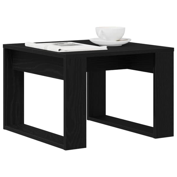 vidaXL Kaffeettbord Svart ek Trä 50 x 50 x 35 cm Hållbar Kaffeettbord