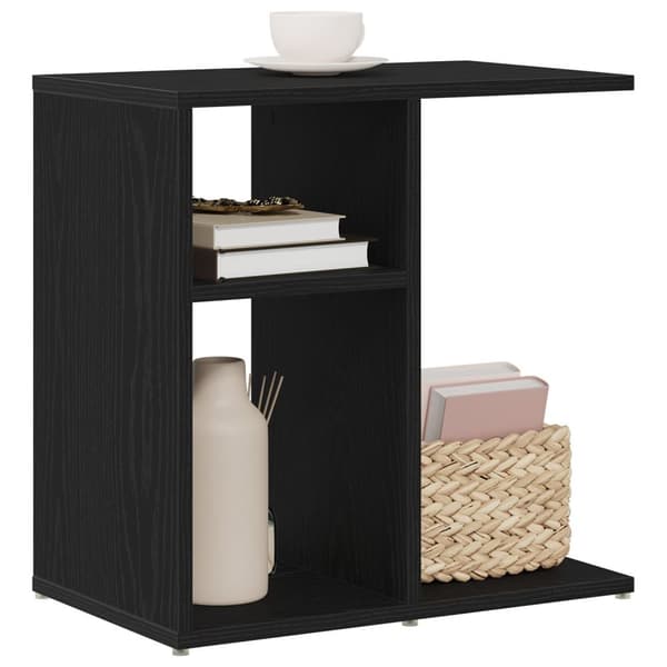 vidaXL Sidebord Svart Eik Tre 50 x 30 x 50 cm Oppbevaring Sluttbord