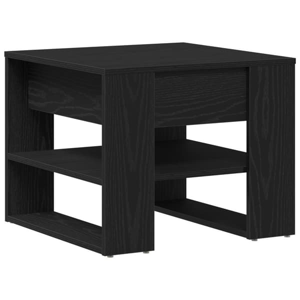 vidaXL Svart Eik Kaffe Bord 55.5x55x45 cm Laget av Konstruert Tre