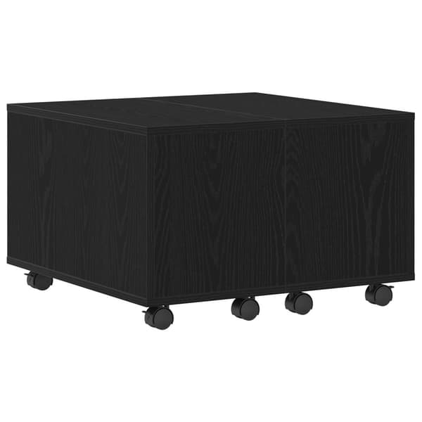 vidaXL Kaffe Bord Svart ek Konstruerat trä 60 x 60 x 38 cm