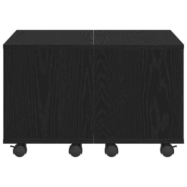 vidaXL Kaffe Bord Svart ek Konstruerat trä 60 x 60 x 38 cm