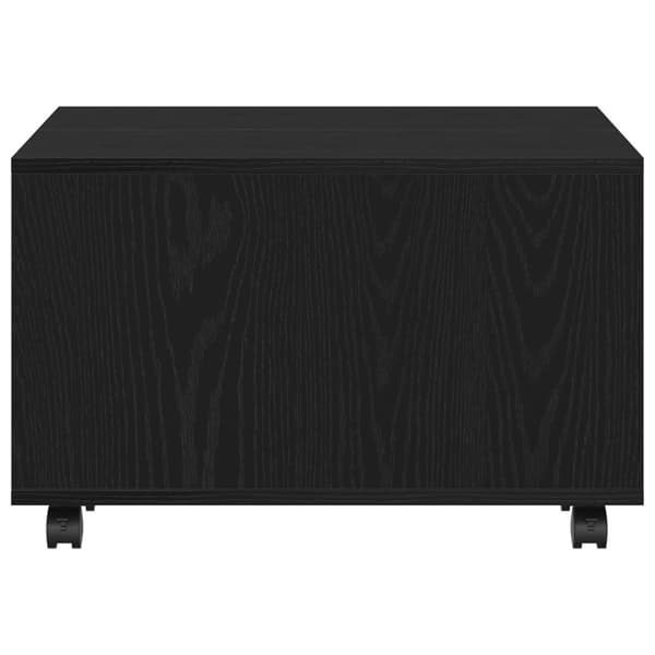 vidaXL Kaffe Bord Svart ek Konstruerat trä 60 x 60 x 38 cm