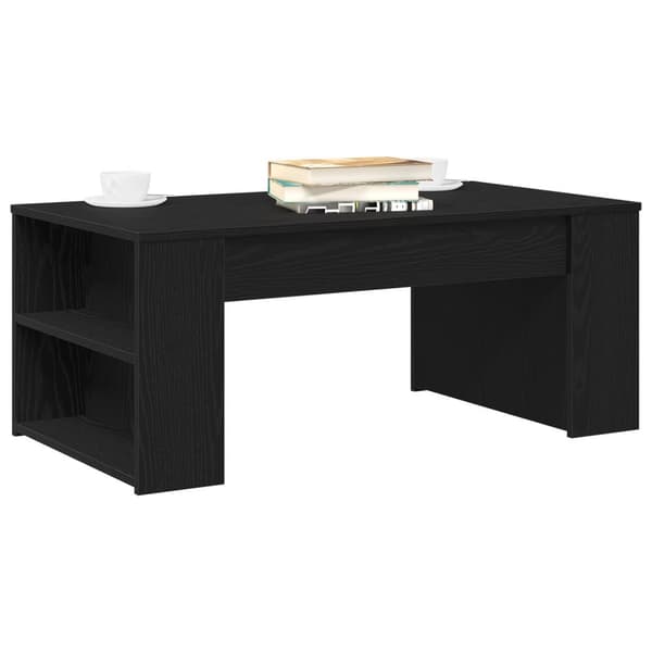 vidaXL Kaffe Bord Svart ek Konstruerat trä Medium Kaffe Bord