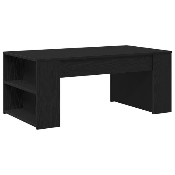 vidaXL Kaffe Bord Svart ek Konstruerat trä Medium Kaffe Bord