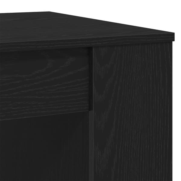 vidaXL Kaffe Bord Svart ek Konstruerat trä Medium Kaffe Bord