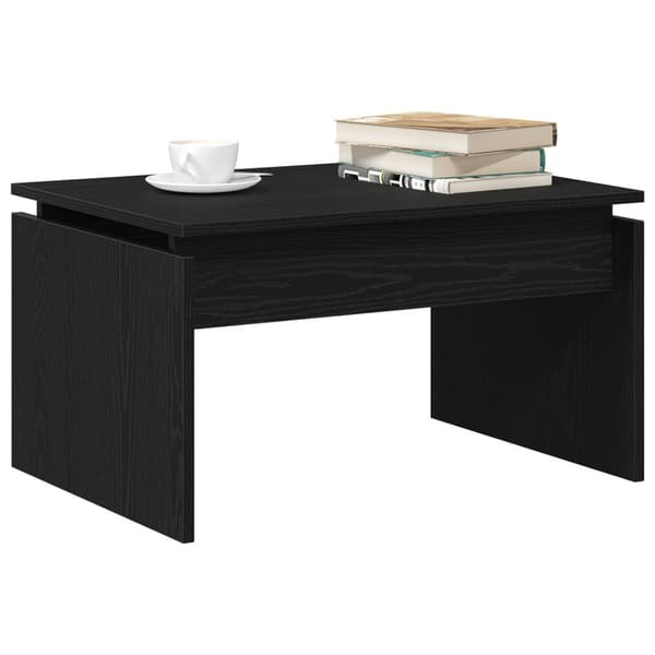 vidaXL Kaffeebord Svart Ek Trä 68 x 38 x 50 cm Hållbart Kaffeebord