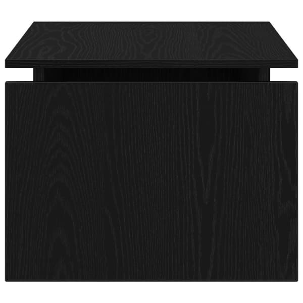 vidaXL Kaffeebord Svart Ek Trä 68 x 38 x 50 cm Hållbart Kaffeebord