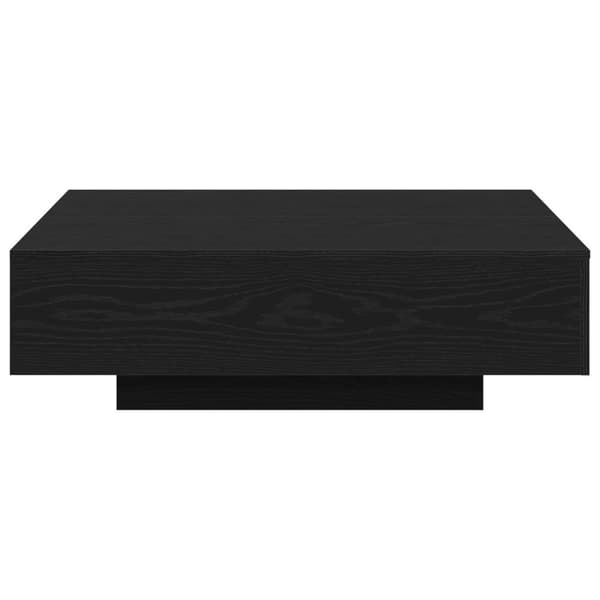 vidaXL Kaffebord Svart Eik 100x100x31 cm Ingeniørtre