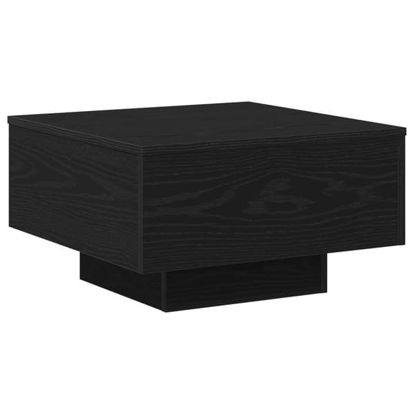 vidaXL Sofa Bord Sort Egetræ Konstrueret træ 55 x 55 x 31 cm Holdbart