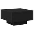 Miniatyrbillede 6 af 10: vidaXL Sofa Bord Sort Egetræ Konstrueret træ 55 x 55 x 31 cm Holdbart