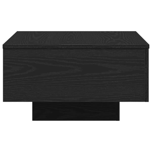 vidaXL Sofa Bord Sort Egetræ Konstrueret træ 55 x 55 x 31 cm Holdbart