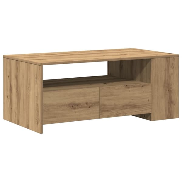 vidaXL Kaffebord - Artisan Eik - 102x55x43.5 cm - Laget av konstruert tre
