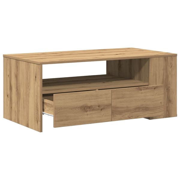 vidaXL Kaffebord - Artisan Eik - 102x55x43.5 cm - Laget av konstruert tre