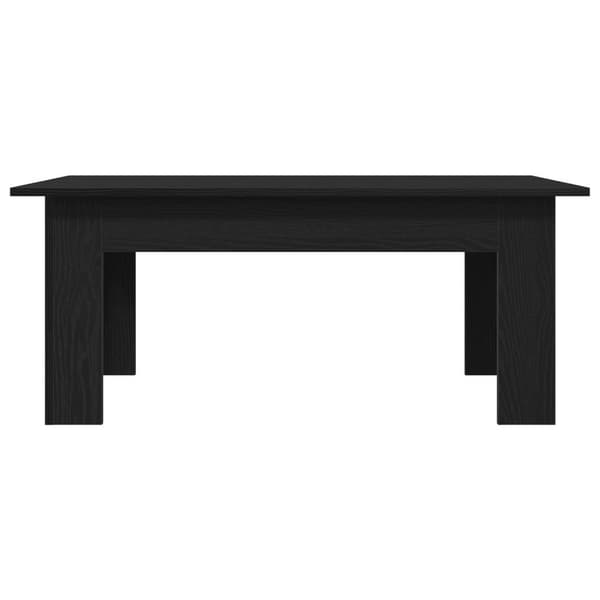 vidaXL Sofabord Sort egetræ Konstrueret træ 100 x 60 x 42 cm Holdbart