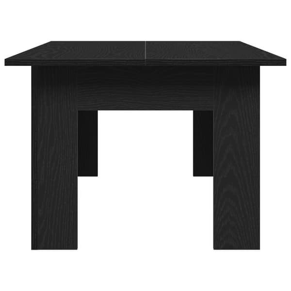 vidaXL Sofabord Sort egetræ Konstrueret træ 100 x 60 x 42 cm Holdbart