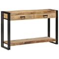 Miniatyrbilde 4 av 11: vidaXL Konsollbord 120x33x75 cm Solid Rått Mangotre