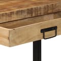 Miniatyrbilde 9 av 11: vidaXL Konsollbord 120x33x75 cm Solid Rått Mangotre