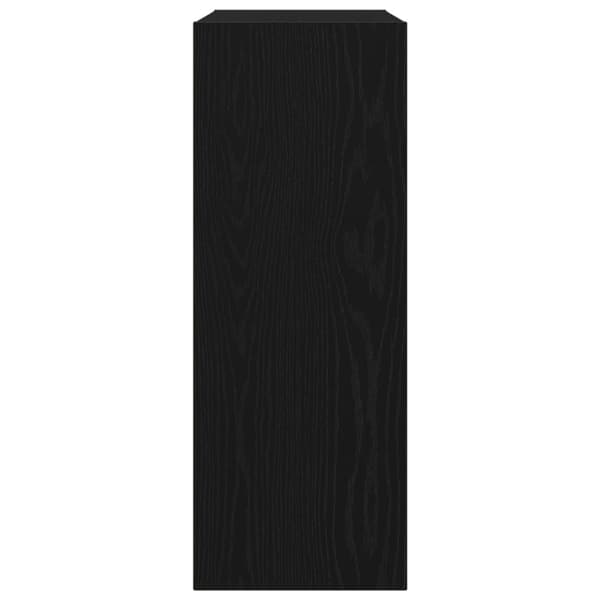 vidaXL Musta Tammi Konsolipöytä - 78x30x80 cm - Teknisestä puusta
