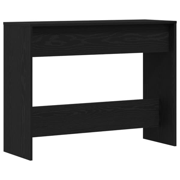 vidaXL Konsolbord Sort Egetræ Konstrukteret Træ 100 x 35 x 76.8 cm