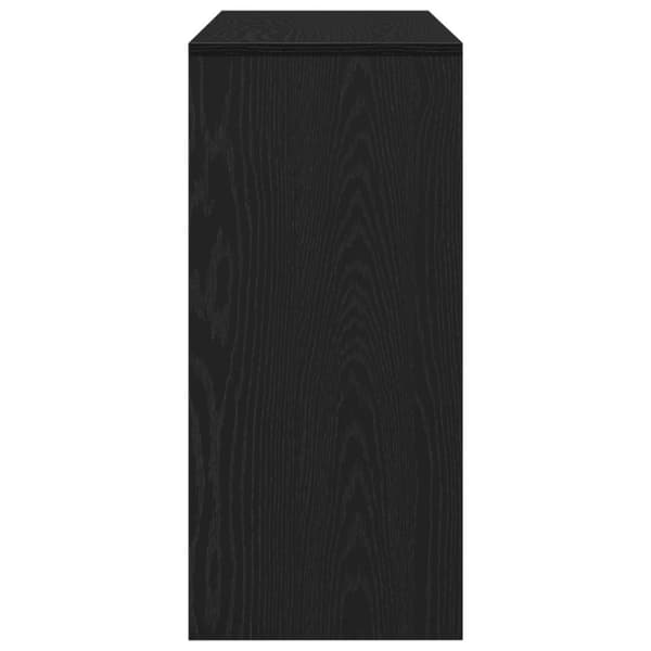 vidaXL Konsolbord Sort Egetræ Konstrukteret Træ 100 x 35 x 76.8 cm