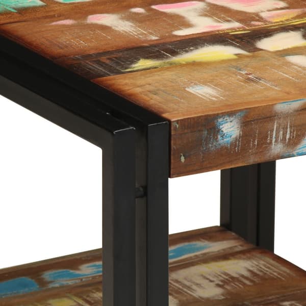 vidaXL Kaffe Bord Flerfarget 40x50x38 cm Massivt Gjenvunnet Tre
