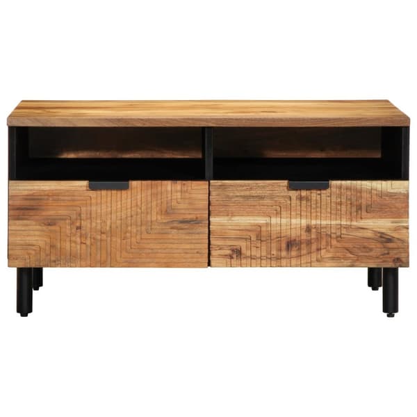 vidaXL Kahvipöytä 80x54x40 cm Täysi Akaasiapuu