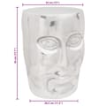 Miniatyrbilde 10 av 10: vidaXL Face Krakk Sølv 33x33x45 cm Aluminium