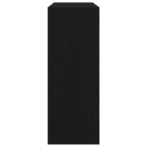 vidaXL Konsolipöytä, Musta Tammi, 105x30x80 cm, Viimeistelty Puu
