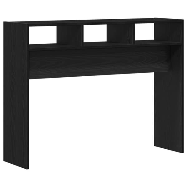 vidaXL Konsollbord Svart Eik 105x30x80 cm Ingeniørtre