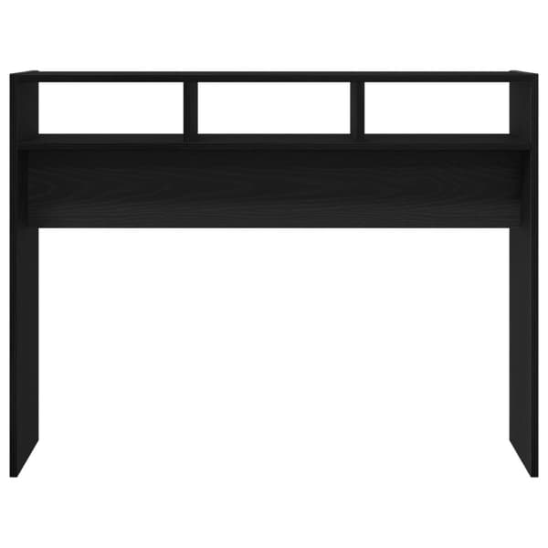 vidaXL Konsollbord Svart Eik 105x30x80 cm Ingeniørtre