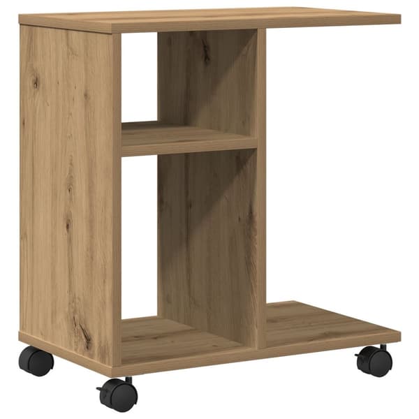 vidaXL Sidebord Artisan Eg Konstrueret træ Kompakt Bærbar Endebord