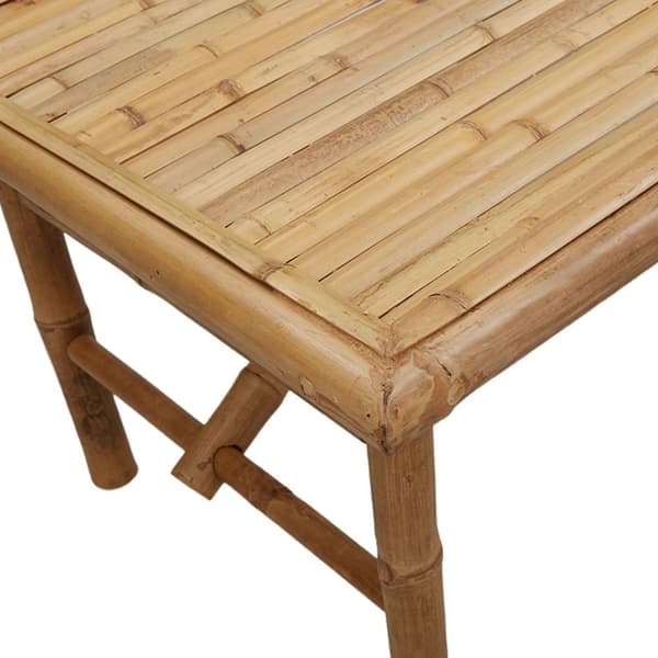 vidaXL Naturlig Bambu Bambu, Galvaniserat Metall Medium Hållbar