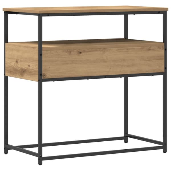 vidaXL Konsol Bord Artisan Eg Konstrueret Træ Opbevaring Endebord