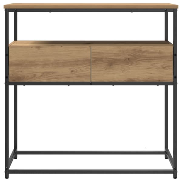 vidaXL Konsol Bord Artisan Eg Konstrueret Træ Opbevaring Endebord