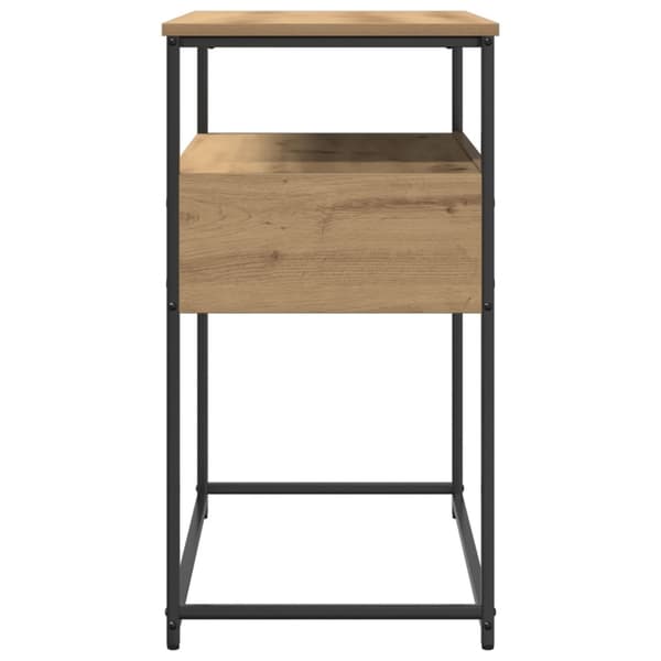 vidaXL Konsol Bord Artisan Eg Konstrueret Træ Opbevaring Endebord
