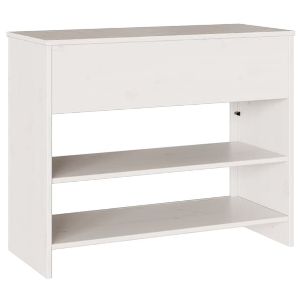 vidaXL Konsollbord ""DRAMMEN"" Hvitt 89,5x37x73 cm Solid Tre Furu