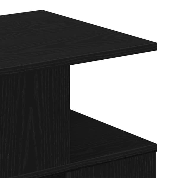 vidaXL Sidebord Svart Eik 40x40x40 cm Ingeniørtre