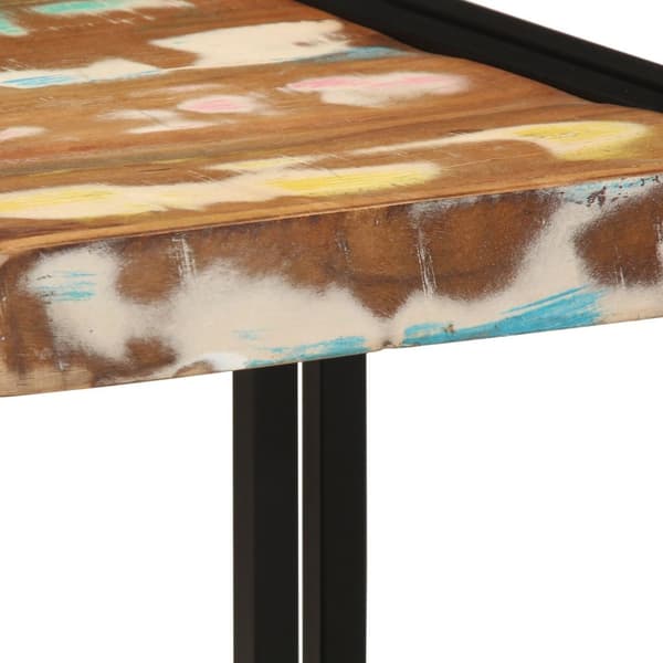 vidaXL Kaffebord Flerfarget 40x50x38 cm Solid Tre Gjenvunnet