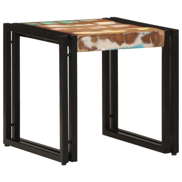 vidaXL Kaffebord Flerfarget 40x50x38 cm Solid Tre Gjenvunnet