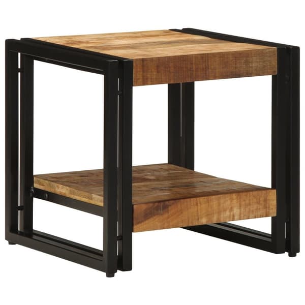 vidaXL Kaffebord 40x50x38 cm Solid Grovt Tre Mango