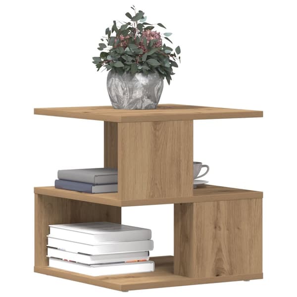 vidaXL Sidebord i kunstverk eik 40x40x40 cm