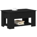 Miniatyrbillede 3 af 11: vidaXL Sofabord Sort egetræ Træ 79 x 49 x 42,5 cm Sofabord Rektangulær