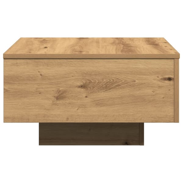 vidaXL Sofabord Artisan Eg Massivt Egetræ 55 x 55 x 31 Slidstærk