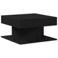 Miniatyrbillede 4 af 10: vidaXL Sofabord Sort egetræ Træ 57 x 57 x 30 cm Sofabord Firkantet