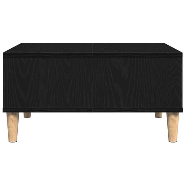 vidaXL Kaffebord Svart Eik 60x60x30 cm Ingeniørtre