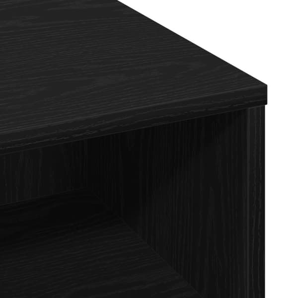 vidaXL Kaffebord Svart Eik 60x60x30 cm Ingeniørtre