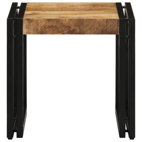 vidaXL Kaffebord 40x50x38 cm Solid Grovt Mangotre